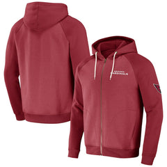 Arizona Cardinals NFL x Darius Rucker Collection Raglan Full-Zip Hoodie - Cardinal on sale