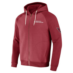 Arizona Cardinals NFL x Darius Rucker Collection Raglan Full-Zip Hoodie - Cardinal on sale