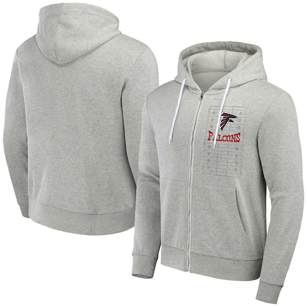 Atlanta Falcons NFL x Darius Rucker Collection Domestic Full-Zip Hoodie - Heather Gray cheap