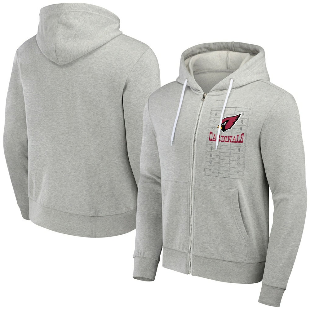 Arizona Cardinals NFL x Darius Rucker Collection Domestic Full-Zip Hoodie - Heather Gray outlet