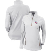 Cleveland Guardians Women's Omni-Wick Outward Nine Quarter-Zip Pullover Top - White | Columbia