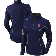 Boston Red Sox Women's Omni-Wick Shotgun Quarter-Zip Pullover Top - Navy | Columbia