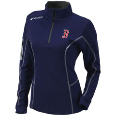 Boston Red Sox Women's Omni-Wick Shotgun Quarter-Zip Pullover Top - Navy | Columbia