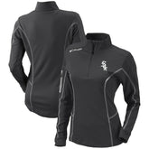 Chicago White Sox Women's Omni-Wick Shotgun Quarter-Zip Pullover Top - Charcoal | Columbia