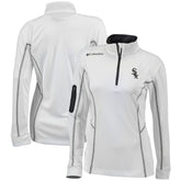 Chicago White Sox Women's Omni-Wick Shotgun Quarter-Zip Pullover Top - White | Columbia