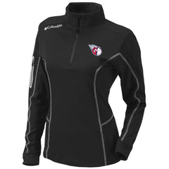 Cleveland Guardians Women's Omni-Wick Shotgun Quarter-Zip Pullover Top - Black | Columbia
