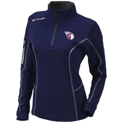 Cleveland Guardians Women's Omni-Wick Shotgun Quarter-Zip Pullover Top - Navy | Columbia