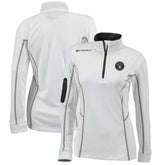 Milwaukee Brewers Women's Omni-Wick Shotgun Quarter-Zip Pullover Top - White | Columbia