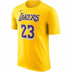 LeBron James Los Angeles Lakers Icon 2022/23 Name & Number T-Shirt - Gold | Nike online