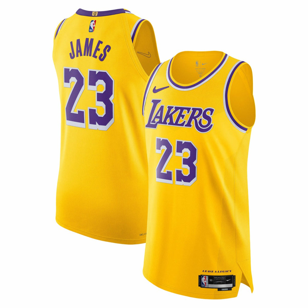 LeBron James Los Angeles Lakers Authentic Jersey - Icon Edition - Gold | Nike on sale