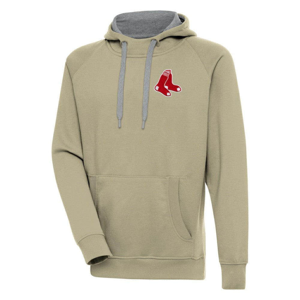 Boston Red Sox Antigua Victory Pullover Hoodie - Khaki