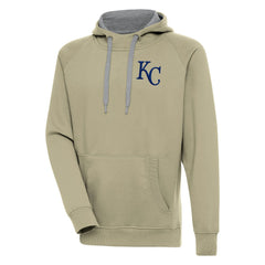 Kansas City Royals Antigua Victory Pullover Hoodie - Khaki