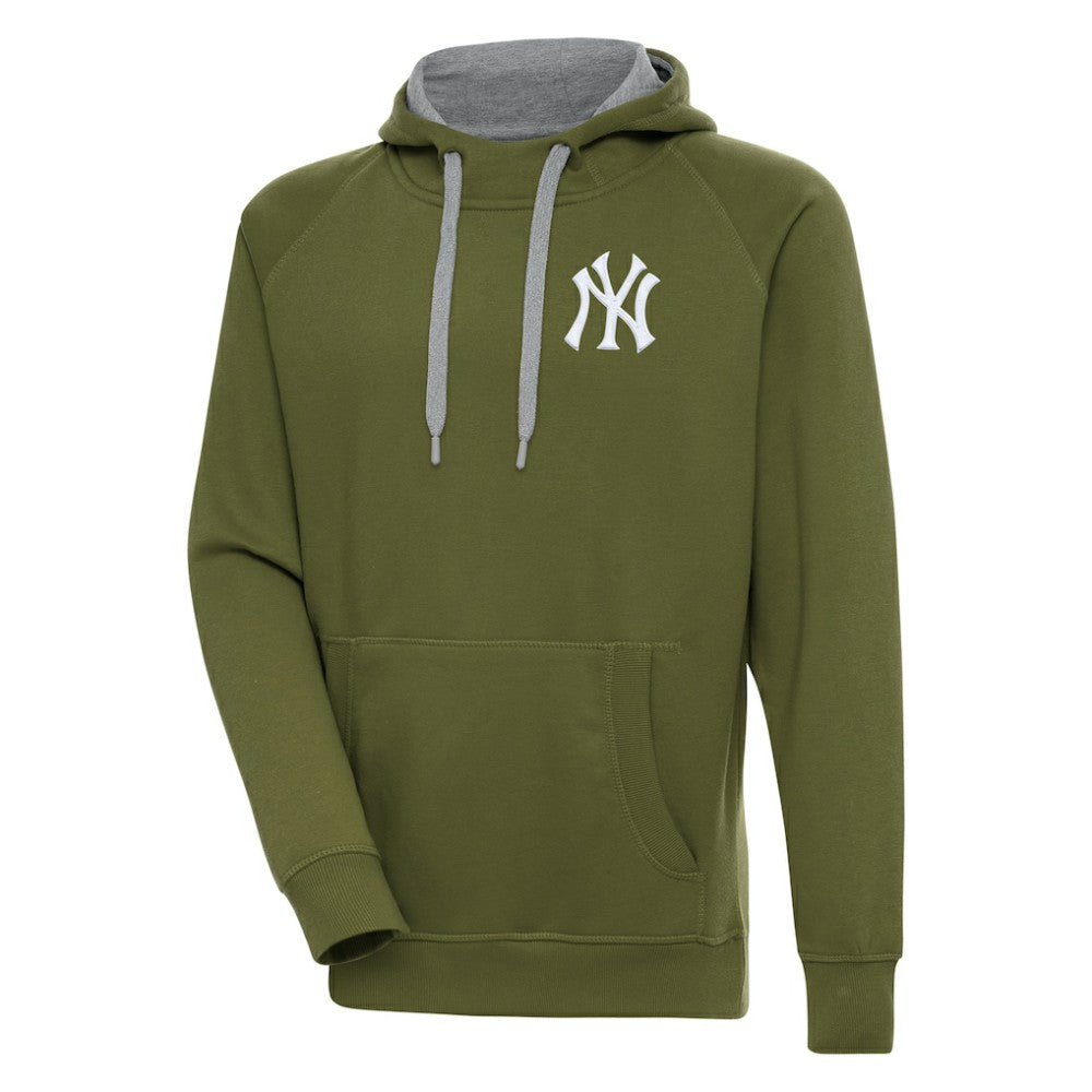 New York Yankees Antigua Victory Pullover Hoodie - Olive