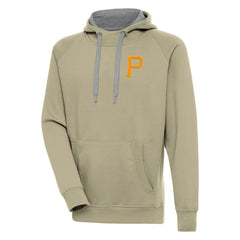 Pittsburgh Pirates Antigua Victory Pullover Hoodie - Khaki