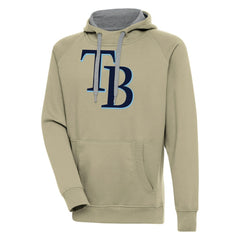 Tampa Bay Rays Antigua Victory Pullover Hoodie - Khaki