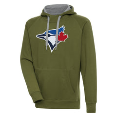 Toronto Blue Jays Antigua Victory Pullover Hoodie - Olive