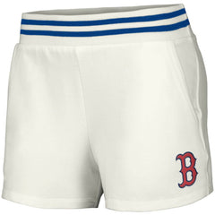Boston Red Sox Lusso Women's Maeg Tri-Blend Pocket Shorts - White