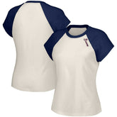 Atlanta Braves Lusso Women's Nikki Raglan T-Shirt - White