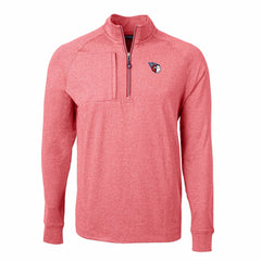 Cleveland Guardians Cutter & Buck Adapt Eco Knit Stretch Recycled Quarter-Zip Pullover Top - Heather Red