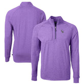Colorado Rockies Cutter & Buck Adapt Eco Knit Stretch Recycled Quarter-Zip Pullover Top - Heather Purple