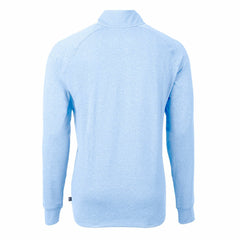 Kansas City Royals Cutter & Buck Adapt Eco Knit Stretch Recycled Quarter-Zip Pullover Top - Heather Light Blue