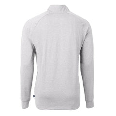 Pittsburgh Pirates Cutter & Buck Adapt Eco Knit Stretch Recycled Quarter-Zip Pullover Top - Heather Gray