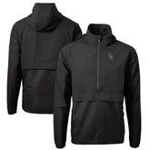 Colorado Rockies Cutter & Buck Charter Eco Recycled Half-Zip Anorak Jacket - Black