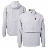 New York Mets Cutter & Buck Charter Eco Recycled Half-Zip Anorak Jacket - Gray
