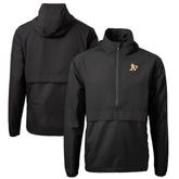 Athletics Cutter & Buck Charter Eco Recycled Half-Zip Anorak Jacket - Black