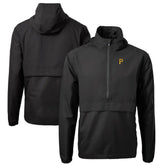 Pittsburgh Pirates Cutter & Buck Charter Eco Recycled Half-Zip Anorak Jacket - Black