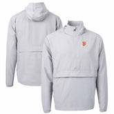 San Francisco Giants Cutter & Buck Charter Eco Recycled Half-Zip Anorak Jacket - Gray