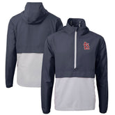 St. Louis Cardinals Cutter & Buck Charter Eco Recycled Half-Zip Anorak Jacket - Navy/Gray