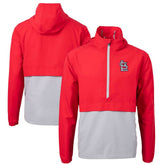 St. Louis Cardinals Cutter & Buck Charter Eco Recycled Half-Zip Anorak Jacket - Red/Gray