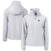 Chicago Cubs Cutter & Buck Women's Charter Eco Recycled Full-Zip Jacket - Gray
