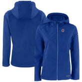 Chicago Cubs Cutter & Buck Women's Evoke Eco Softshell Recycled Full-Zip Jacket - Royal