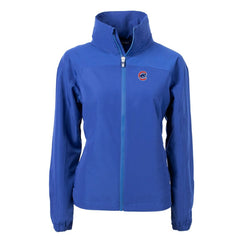 Chicago Cubs Cutter & Buck Women's Charter Eco Recycled Full-Zip Jacket - Blue
