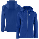 Los Angeles Dodgers Cutter & Buck Women's Evoke Eco Softshell Recycled Full-Zip Jacket - Royal