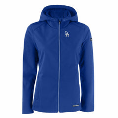 Los Angeles Dodgers Cutter & Buck Women's Evoke Eco Softshell Recycled Full-Zip Jacket - Royal