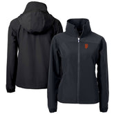 San Francisco Giants Cutter & Buck Women's Charter Eco Recycled Full-Zip Jacket - Black