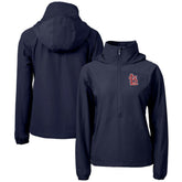 St. Louis Cardinals Cutter & Buck Women's Charter Eco Recycled Half-Zip Anorak Jacket - Navy