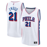 Joel Embiid Philadelphia 76ers Fast Break Replica Jersey - Association Edition - White | Fanatics outlet