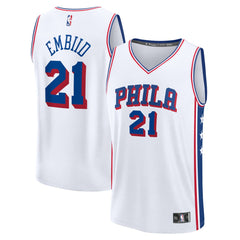 Joel Embiid Philadelphia 76ers Fast Break Replica Jersey - Association Edition - White | Fanatics outlet