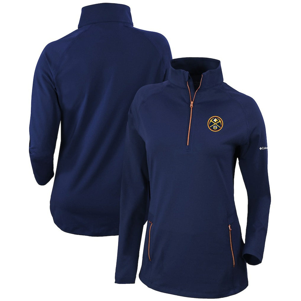 Denver Nuggets Women's Omni-Wick Outward Nine Quarter-Zip Pullover Top sale - Navy | Columbia cheap