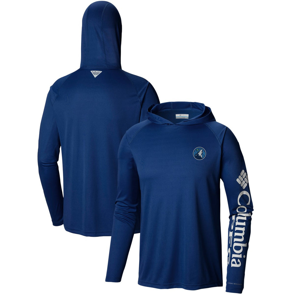 Minnesota Timberwolves Terminal Tackle Long Sleeve Hoodie T-Shirt - Navy | Columbia outlet