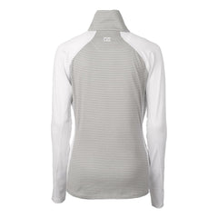 San Francisco 49ers Cutter & Buck Women's Helmet Logo DryTec Forge Tonal Stripe Stretch Half-Zip Top - White cheap