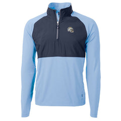 Los Angeles Chargers Cutter & Buck Helmet Adapt Eco Knit Hybrid Recycled Quarter-Zip Pullover Top - Purple for sale