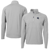 New York Giants Cutter & Buck Helmet Adapt Eco Knit Hybrid Recycled Quarter-Zip Pullover Top - Silver on sale