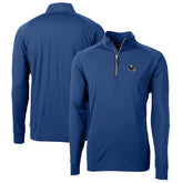 New York Giants Cutter & Buck Helmet Adapt Eco Knit Stretch Recycled Quarter-Zip Pullover Top - Royal on sale