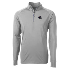 Chicago Bears Cutter & Buck Helmet Adapt Eco Knit Stretch Recycled Quarter-Zip Pullover Top - Silver sale