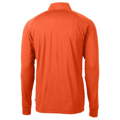 Cincinnati Bengals Cutter & Buck Helmet Adapt Eco Knit Stretch Recycled Quarter-Zip Pullover Top - Orange sale